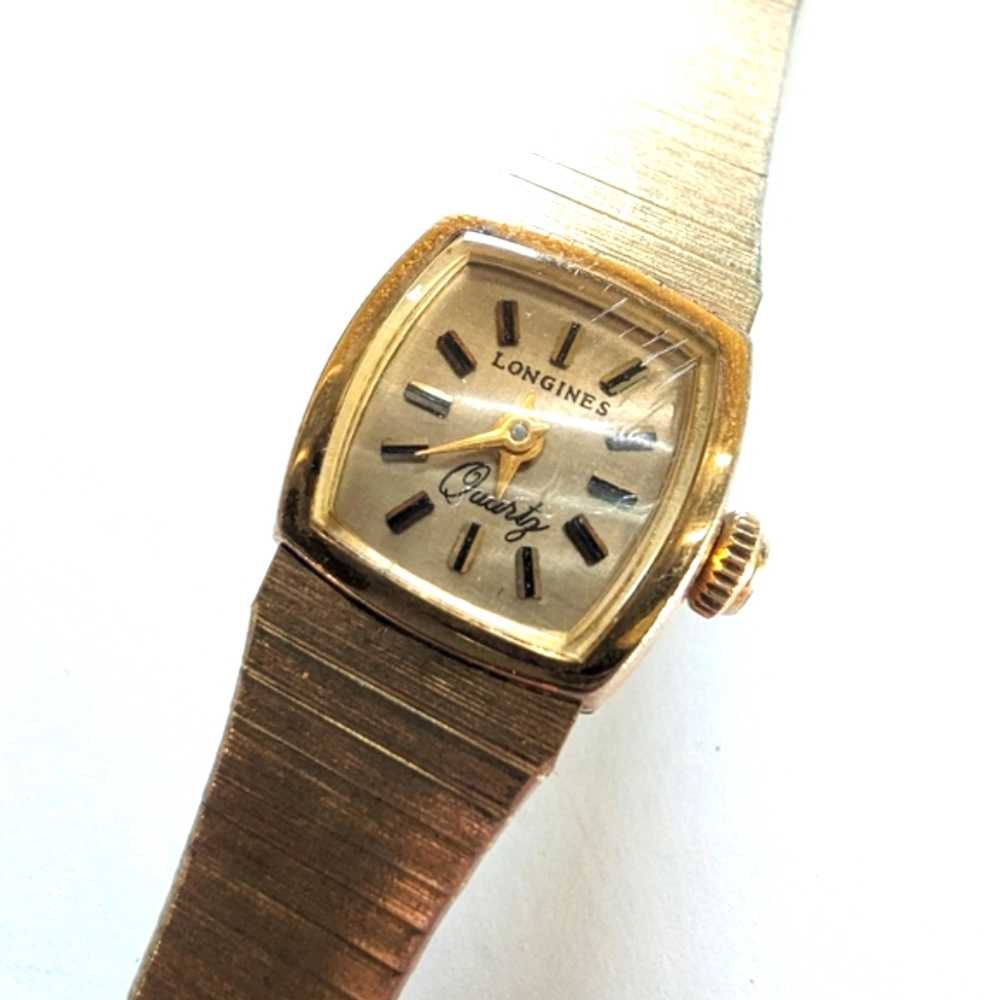 LONGINES Vintage Bracelet Watch Gold Filled Plated 🩷 Womens or Petites Luxury